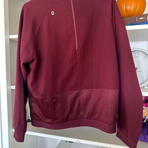 Figs Women's Utility Jacket - Burgundy